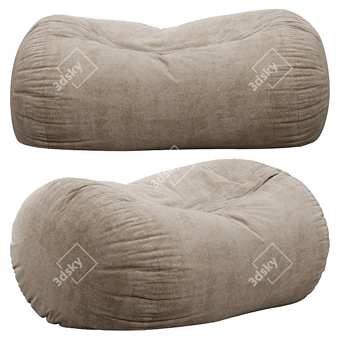 Three Posts Teen Bean Bag Chair 3D model image 4