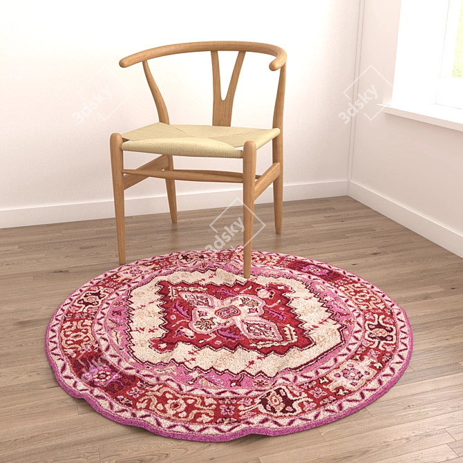 Round Rugs Set - Versatile 3D Models 3D model image 6