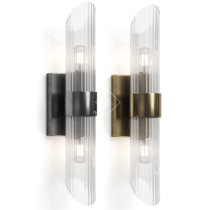 Elyse Sconce: Elegant Wall Lamp 3D model image 1