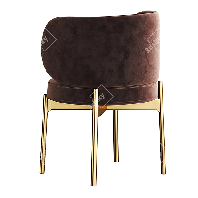 Akiko Chair by Gallotti Radice 3D model image 3