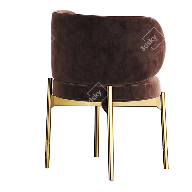 Akiko Chair by Gallotti Radice 3D model image 4