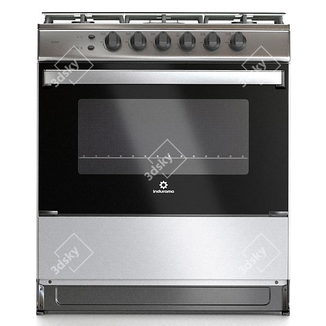 Indurama Murcia Gas Stove - Efficient and Stylish 3D model image 9