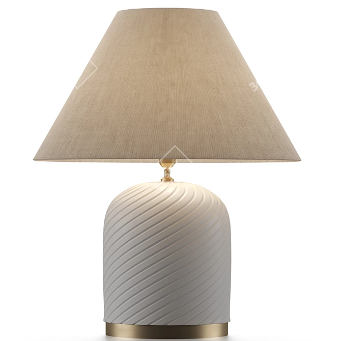 Elegant Savona Table Lamp 3D model image 3