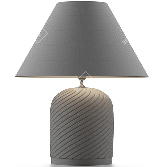 Elegant Savona Table Lamp 3D model image 4