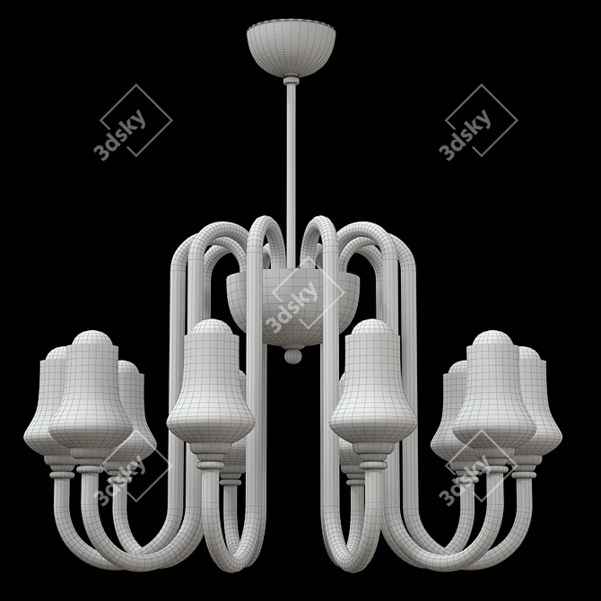 Turri 10-Light Waterfall Art Lighting 3D model image 2