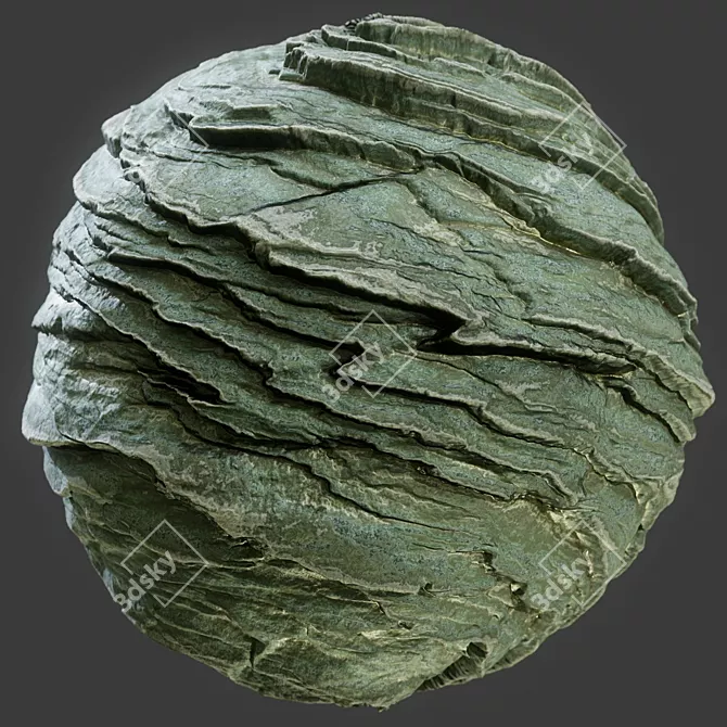 Seamless PBR Rock Materials 3D model image 3