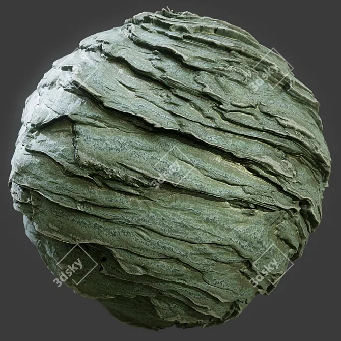 Seamless PBR Rock Materials 3D model image 4