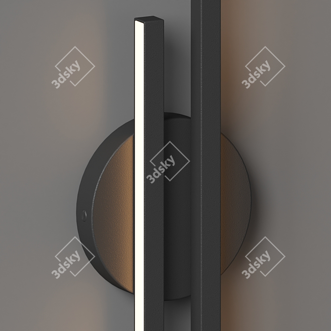 Scandinavian LED Wall Light - Ynhau 3D model image 3