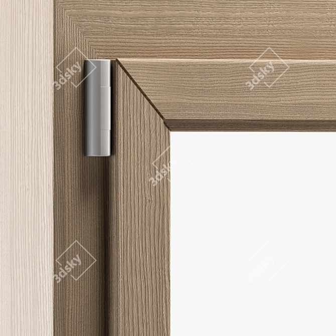 Modern Wooden Window Set 3D model image 5