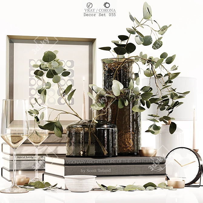 Elegant Decor Set 055: High-Quality 3D Models 3D model image 1