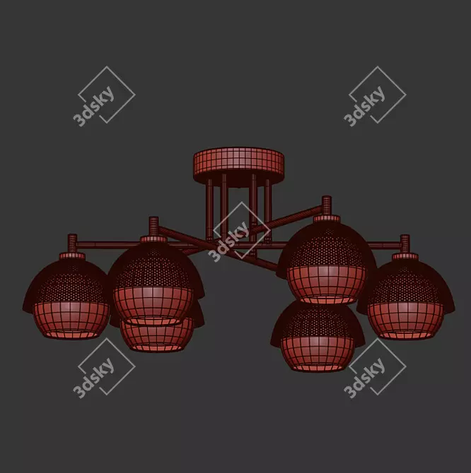 Jade Lumion Chandelier 3D model image 2