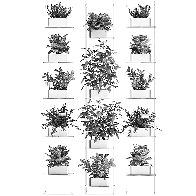 Vertical Greenery: Kitchen Garden & Exotic Plants 3D model image 7