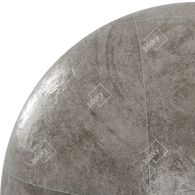 Anthracite Beton 60x60: PBR Material Flooring 3D model image 4