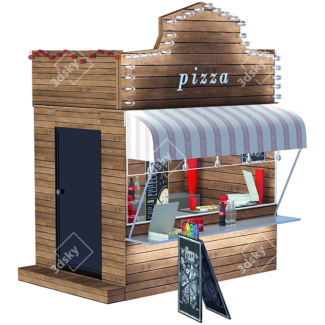 Modern Food Stand - 2015 Version 3D model image 4