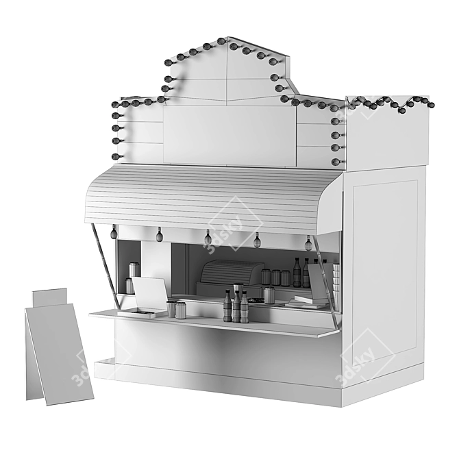 Modern Food Stand - 2015 Version 3D model image 6