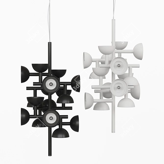 Sleek Sibilla Pendant Light 3D model image 4