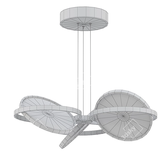 Elegant Palo Alto Chandelier 3D model image 2