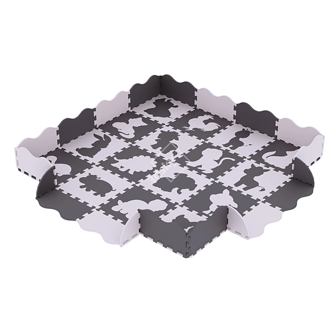 Kids Puzzle Mat Set-01 3D model image 3