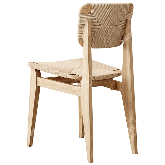 GUBI C-Chair Dining Chair 3D model image 2