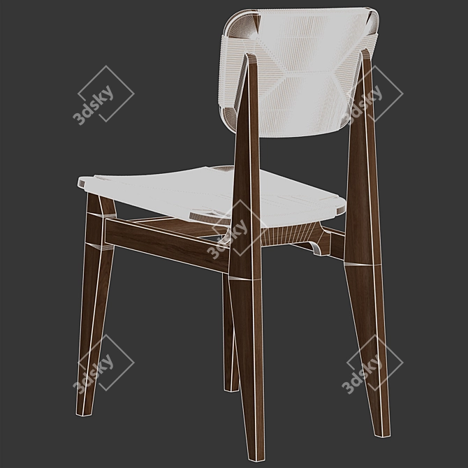 GUBI C-Chair Dining Chair 3D model image 6