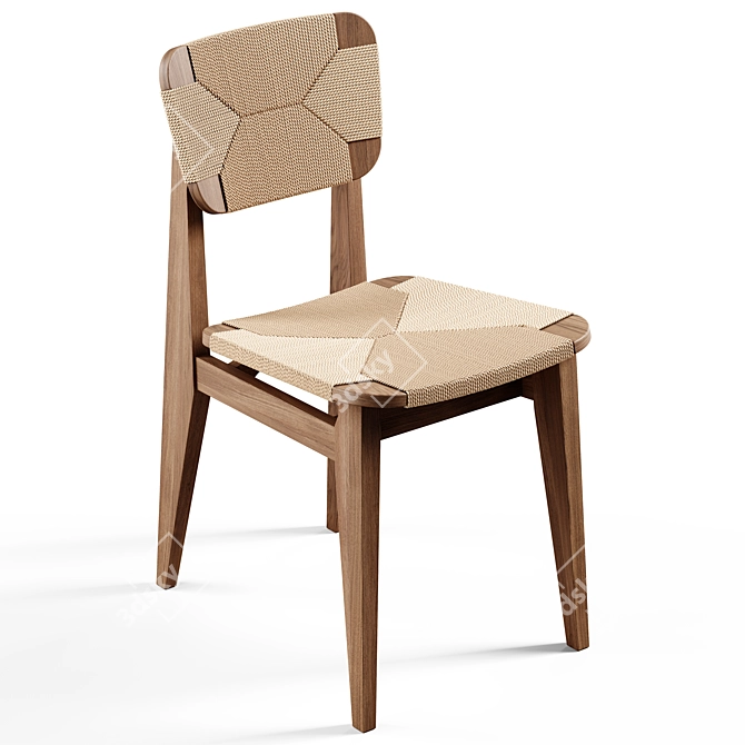 GUBI C-Chair Dining Chair 3D model image 10