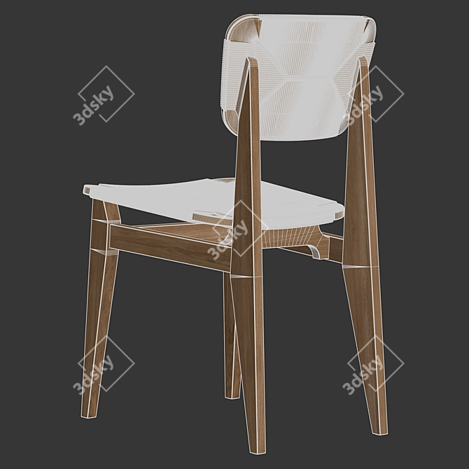 GUBI C-Chair Dining Chair 3D model image 13