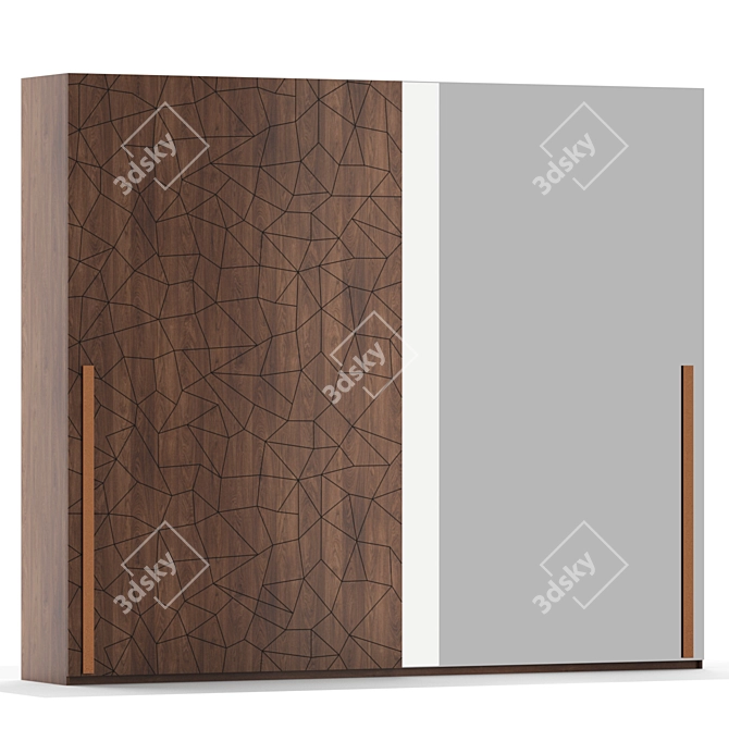 Elegant Petra Wardrobe: Organize in Style 3D model image 1