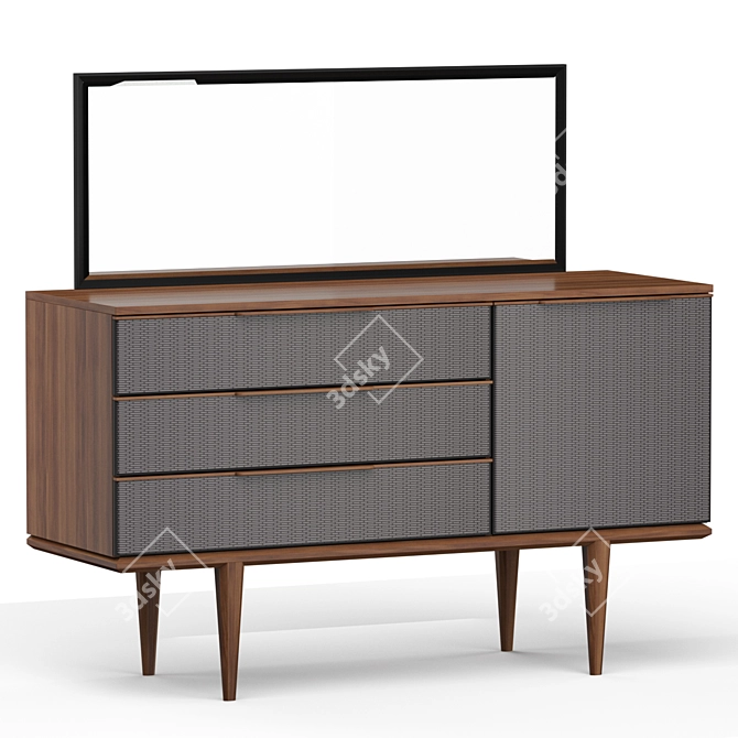 Elegant Punto Dressing Table 3D model image 1