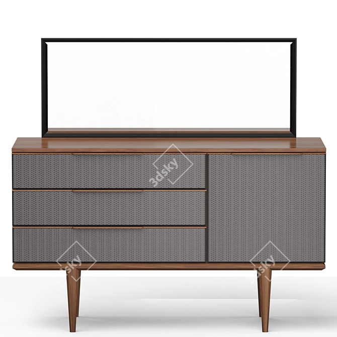 Elegant Punto Dressing Table 3D model image 2