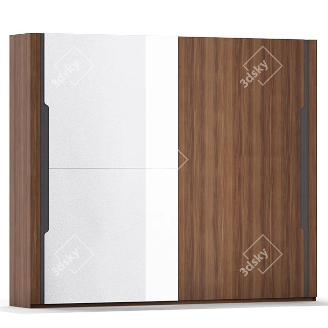 Elegant Punto Wardrobe by Moismobilya 3D model image 1