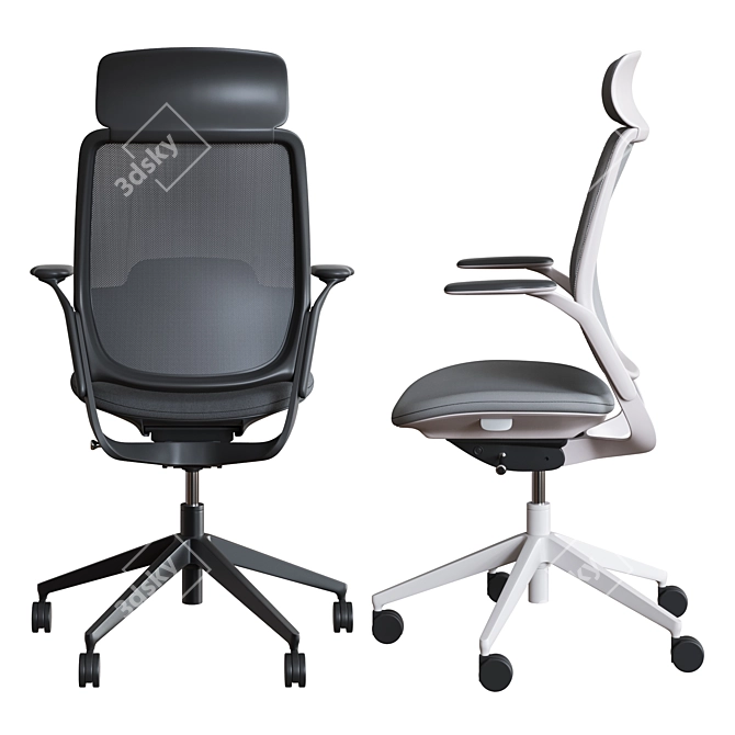 OrangeBox Eva Office Chair - Adjustable Height and Depth 3D model image 3