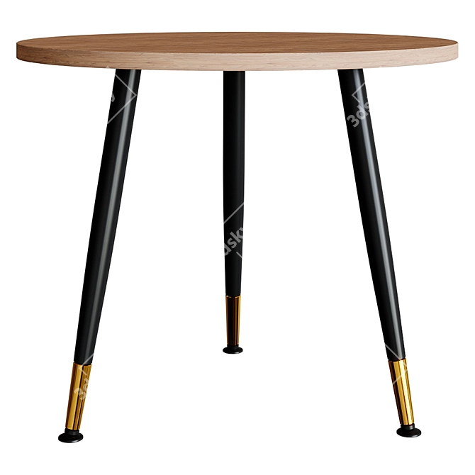 "RHOME Messi Dining Table - Stylish and Functional 3D model image 4