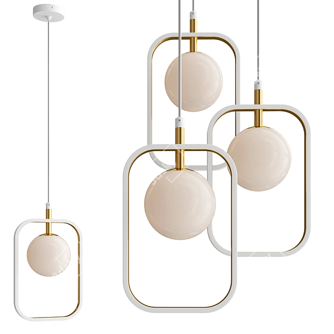 Elegant Maytoni Avola Pendant Light 3D model image 1