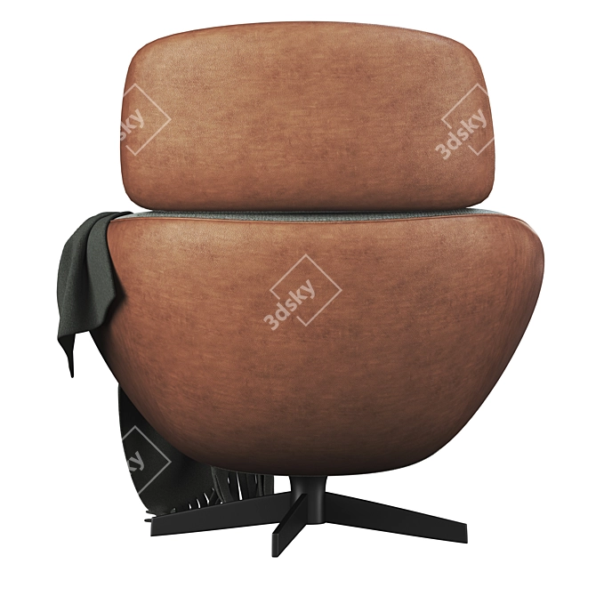 2017 Russel Monotti Armchair: Stylish and Contemporary 3D model image 4