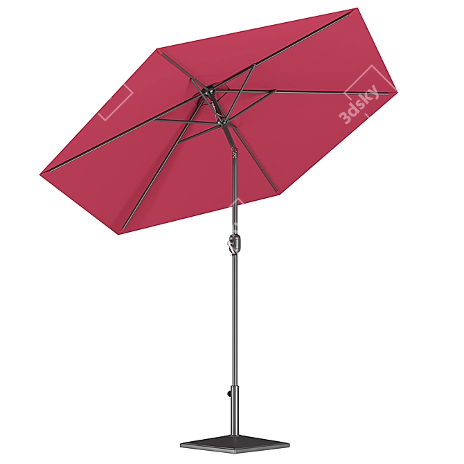 Patio Parasol - Elegant Outdoor Shade 3D model image 2