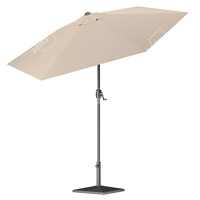 Patio Parasol - Elegant Outdoor Shade 3D model image 5