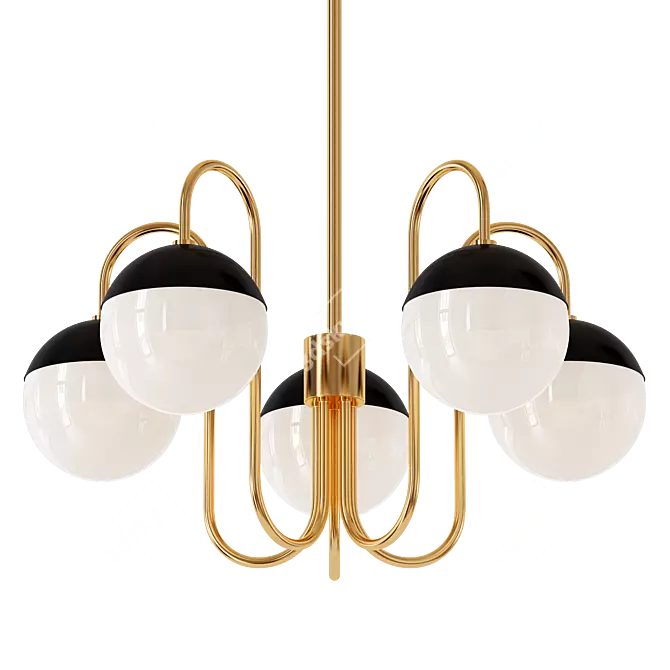 Elegant Mitzi Renee Chandelier 3D model image 1