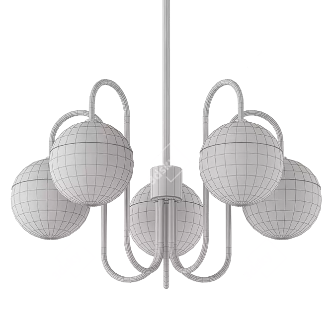 Elegant Mitzi Renee Chandelier 3D model image 2