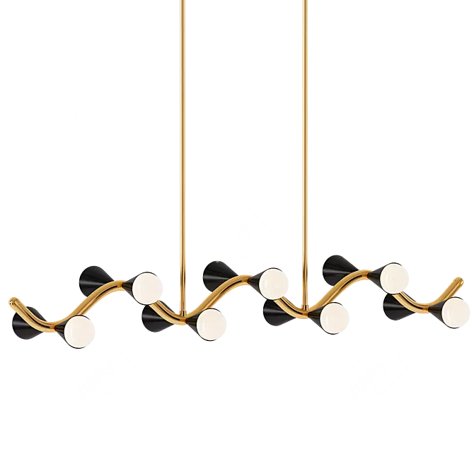 Modern Caracas Chandelier 3D model image 1