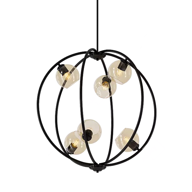 Elegant Arlo Chandelier: Stylish Lighting Solution 3D model image 1