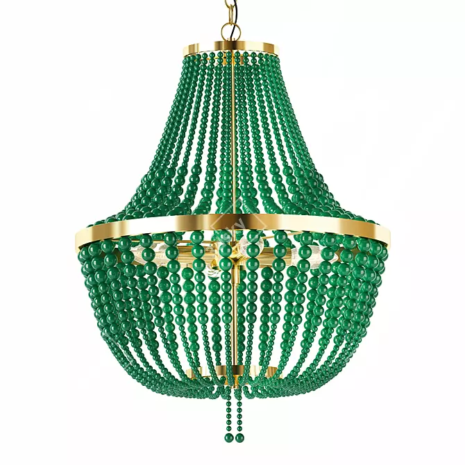 Elegant Chrysalis Chandelier: Stunning Design 3D model image 1