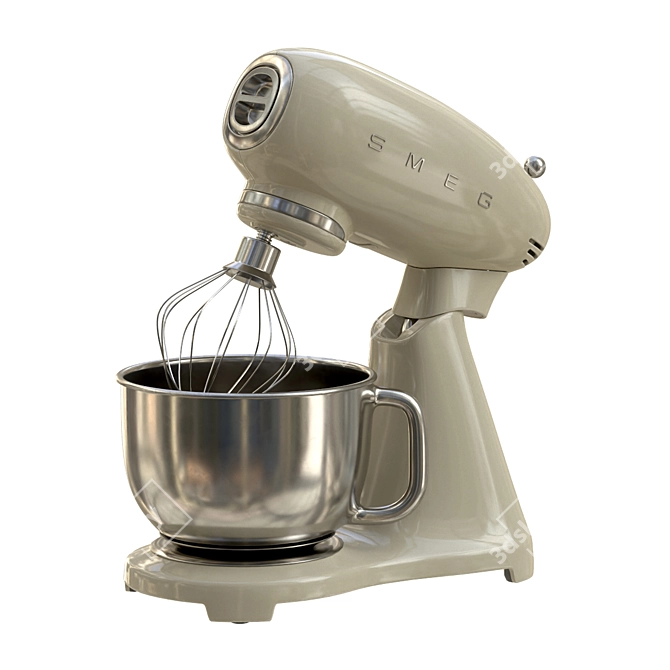 Sleek and Powerful Range: SMEG Stand Mixer 3D model image 3