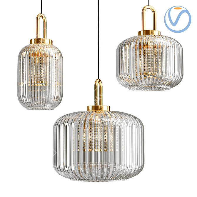 Modern Frist Pendant Light 3D model image 4