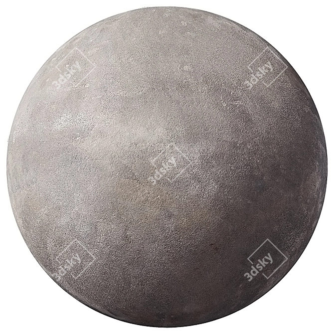 Seamless Texture Plaster 4K 3D model image 1