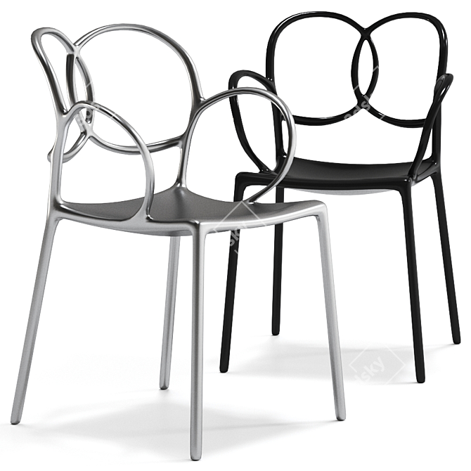 Sleek Sissi Chair: Elegance and Comfort 3D model image 1