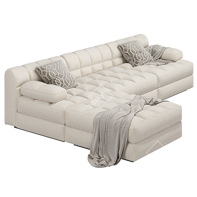 Title: Versatile Eichholtz Dean 2-Tone Modular Sofa 3D model image 5