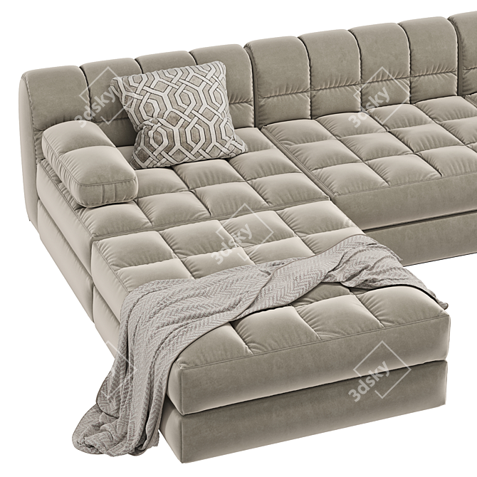 Title: Versatile Eichholtz Dean 2-Tone Modular Sofa 3D model image 6