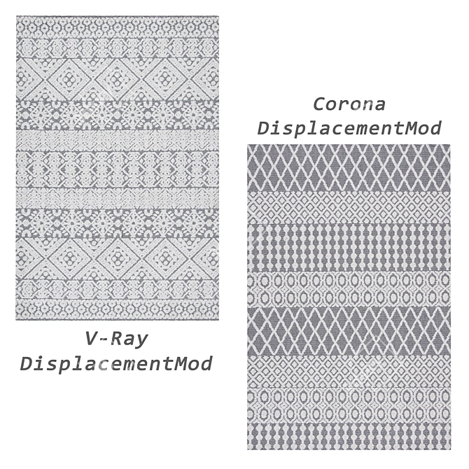 Versatile Set of 6 Rugs: V-Ray, Corona & More 3D model image 4