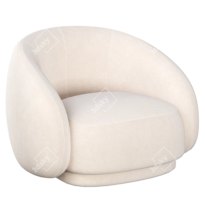 Sophisticated Julep Armchair: Tacchini's Ultimate Comfort 3D model image 1