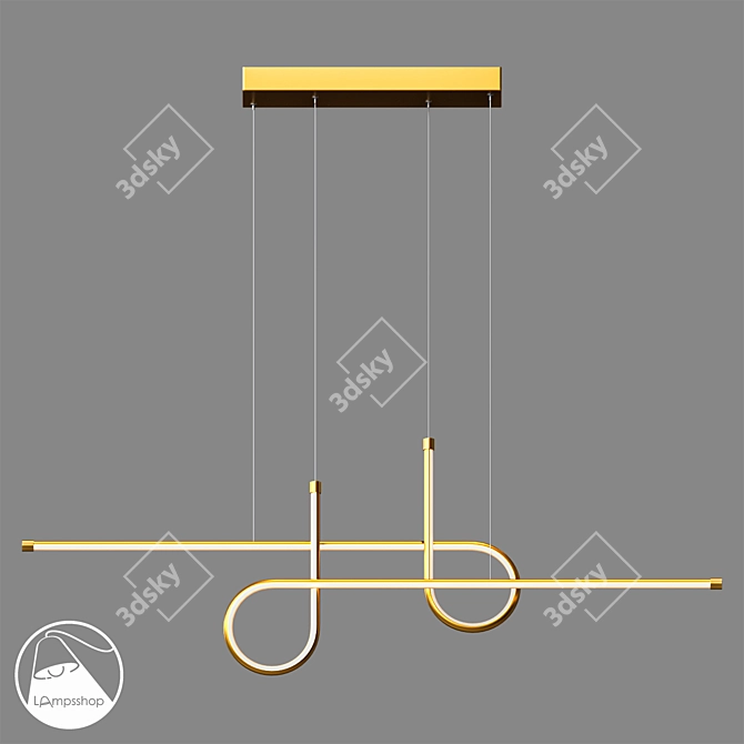 Sleek Pendant Lamp | LampsShop.ru 3D model image 3